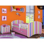 Otroška postelja Happy babies Barvne črte 30